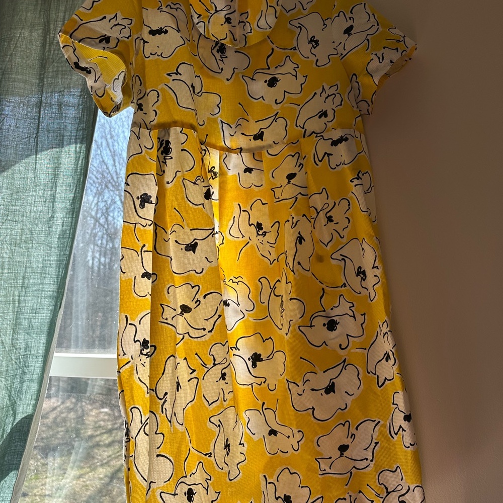 Fun Floral Yellow Dress